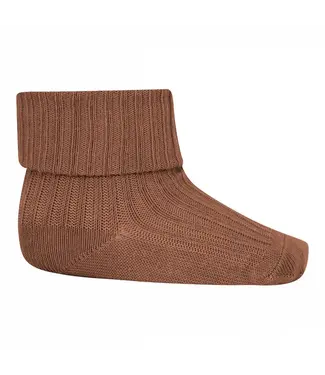 mp Denmark Cotton rib socks - Brown Sienna