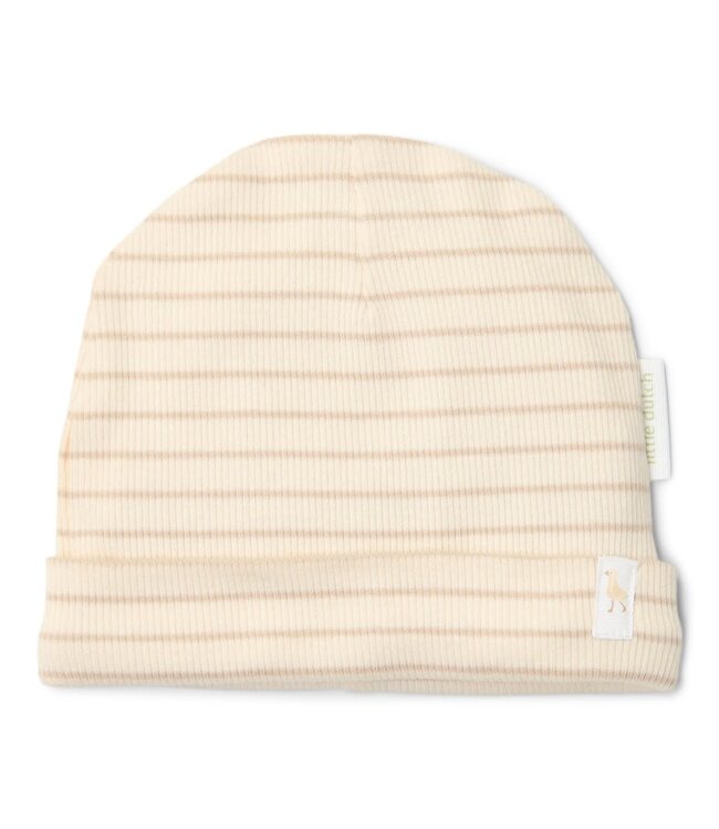 Little Dutch Little Goose CL252990 Muts Soft Beige Stripes