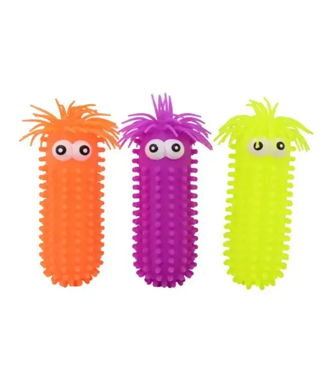 Piraten & Prinsessen fluffy worm met grote ogen 28 cm