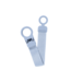 BIBS Pacifier Clip LOOP Dusty Blue