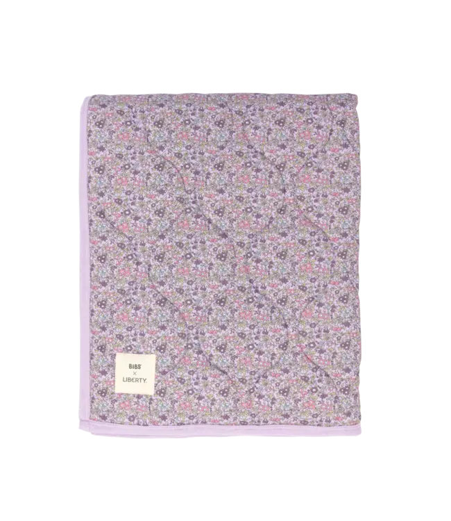 BIBS Liberty Quilted blanket Camomile Lawn Violet sky