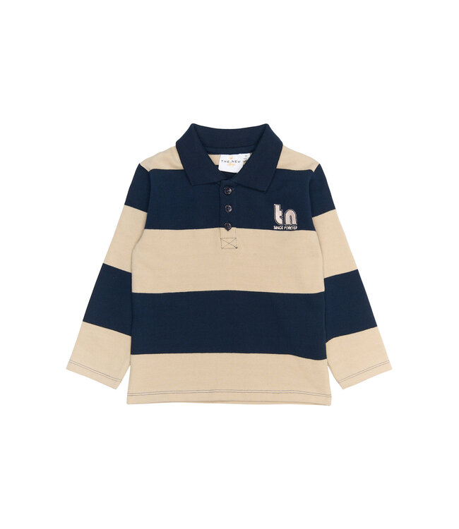 The New TNSTRinon pique polo met lange mouwen - Navy Blazer
