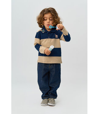The New Polo met lange mouwen - Navy Blazer
