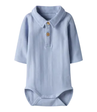 Name it baby Romper met polokraag - Kentucky Blue