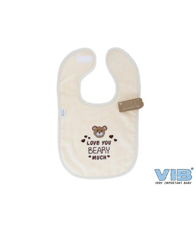 VIB Slabbetje Luxe Velour - Love you Beary much