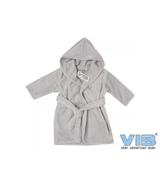 VIB Baby badjas - Licht grijs