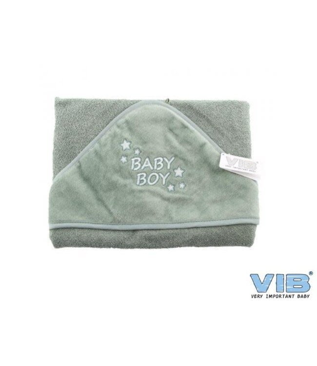 VIB Badcape luxe velour - Baby Boy