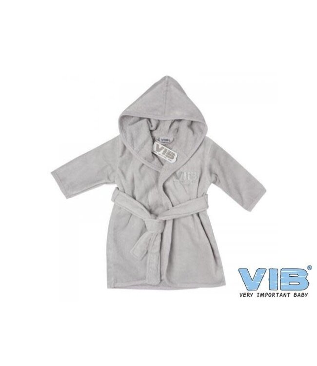VIB Baby badjas - Licht grijs