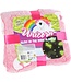 Piraten & Prinsessen Glow in the Dark Deken Unicorn roze fleece