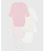Petit Bateau 5 BODIES NAISS ML A0cbd variante 2 Female