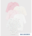 Petit Bateau 5 BODIES NAISS ML A0cbd variante 2 Female