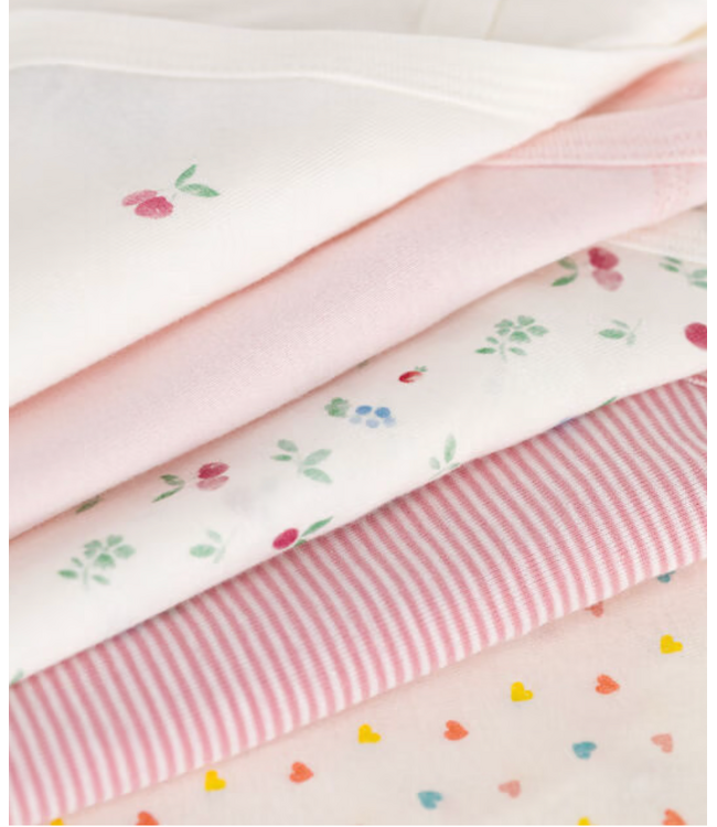 Petit Bateau 5 BODIES NAISS ML A0cbd variante 2 Female