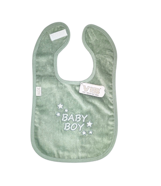 VIB Slabbetje Luxe Velour - Baby Boy