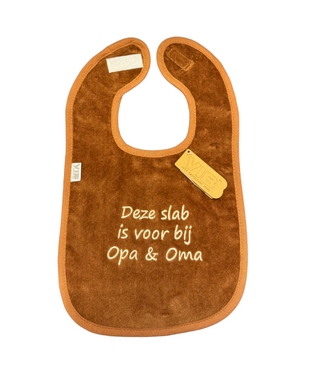VIB Slabbetje Luxe Velour - Opa & Oma