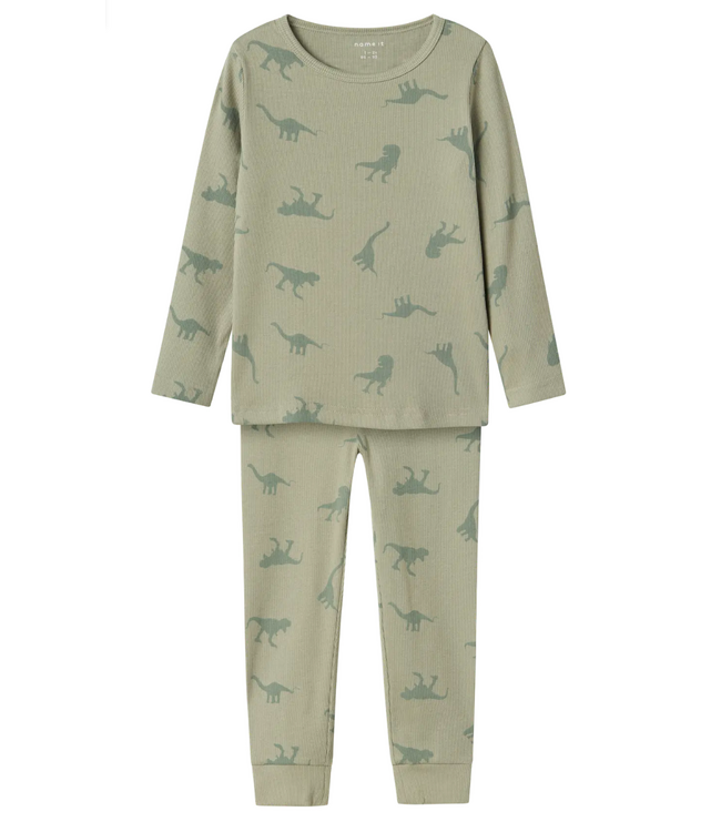 Name it mini NMMNIGHTSET DINO RIB NOOS 13233002 Agave Green AOP
