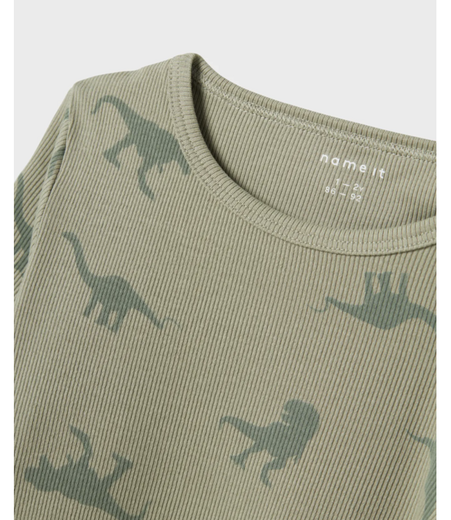 Name it mini NMMNIGHTSET DINO RIB NOOS 13233002 Agave Green AOP