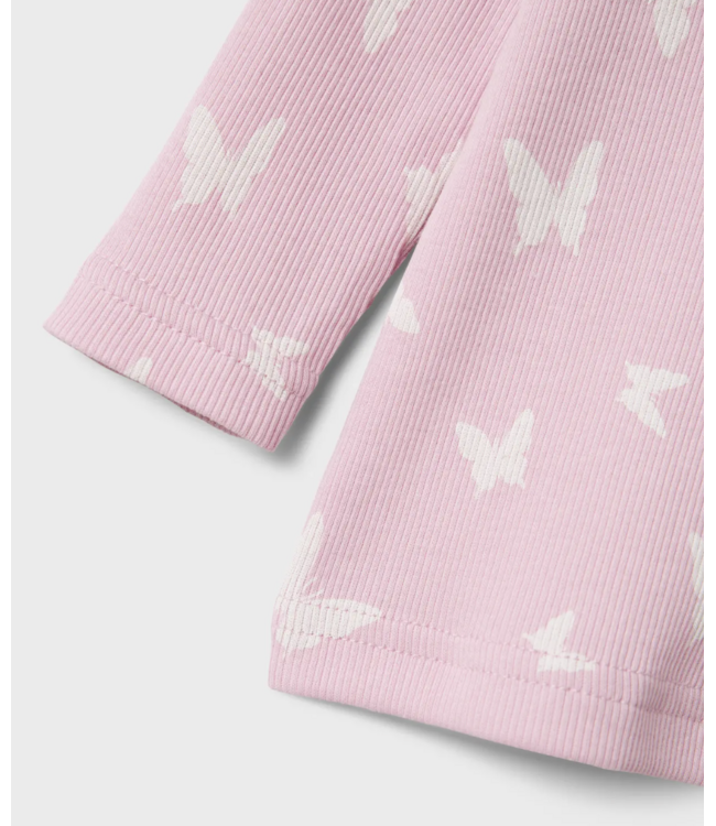 Name it mini NMFNIGHTSET PINK BUTTERFLY RIB NOOS 13232976 Pink Lavender