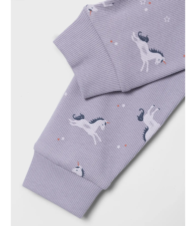 Name it mini NMFNIGHTSET LAVENDER UNICORN RIB NOOS 13221101 Lavender Aura