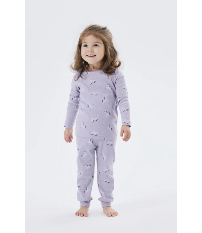 Name it mini NMFNIGHTSET LAVENDER UNICORN RIB NOOS 13221101 Lavender Aura