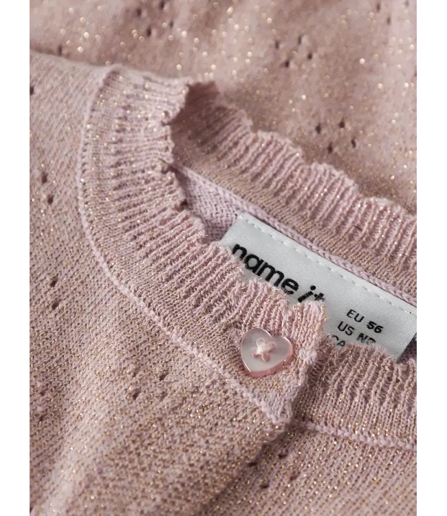 Name it baby NBFROLIA LS KNIT VEST  13249141 Keepsake Lilac