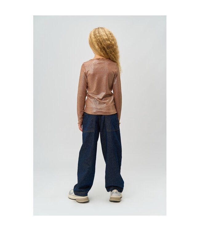 The New TNRosalind L_S Glitter Tee - Gold