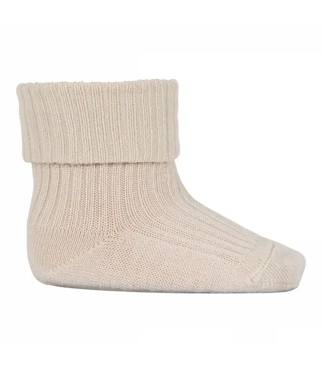 mp Denmark Wool Rib baby socks - 4109 - Ecru