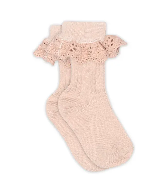 mp Denmark Wool Lea Socks - Lace - 853 - Rose Dust