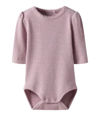 Name it baby Romper - Keepsake Lilac