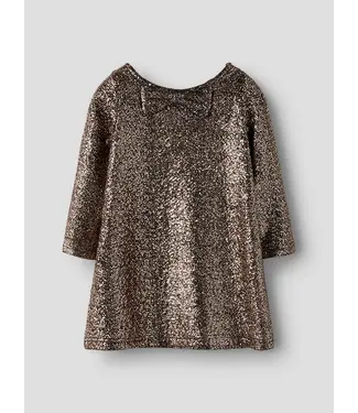 Name it mini Kinder jurk zwart glitter