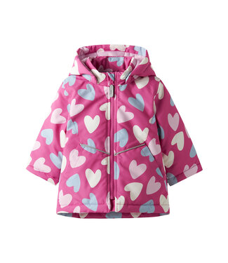 Name it mini Kinder jas hardroze hartjes