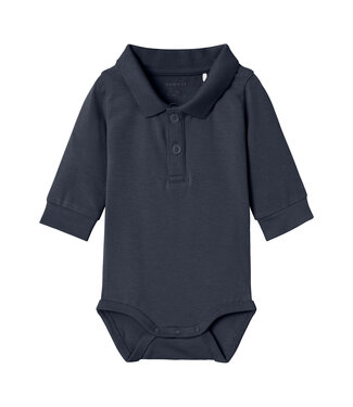 Name it baby Romper met polokraag - Dark Sapphire Name it baby Romper met polokraag - Dark Sapphire