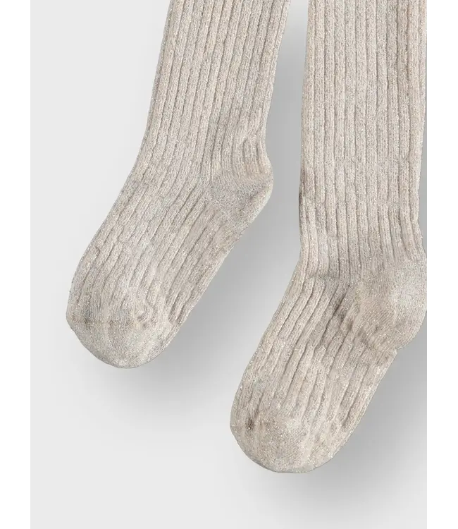 Name it NKFPANTYHOSE GLITTER RIB Moonbeam 13205953