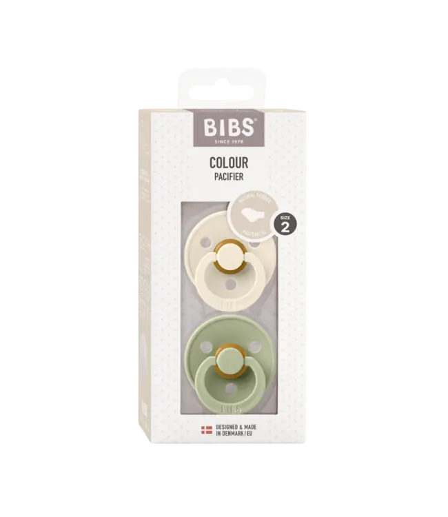 BIBS Anatomical Colour 2 pack Ivory/Sage