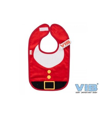 VIB Slabbetje Kerstmannen pak en Baard rood