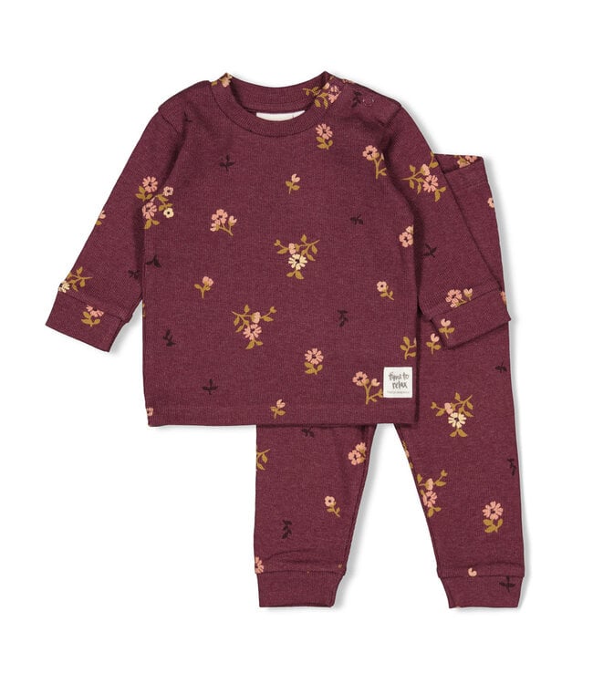 Feetje 50500086 Bonnie Bouquet Wijnrood Premium Sleepwear