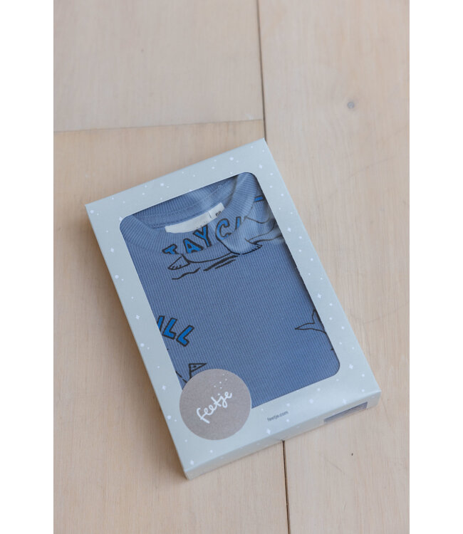 Feetje 50500089 Willy Walrus Blauw Premium Sleepwear