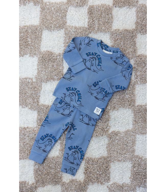 Feetje 50500089 Willy Walrus Blauw Premium Sleepwear