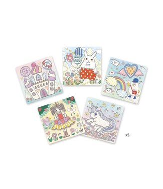 DJECO Sjablonen Kawaïland