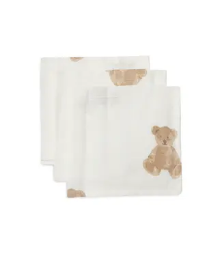 Jollein Monddoekje Hydrofiel 31x31 cm - Teddy bear