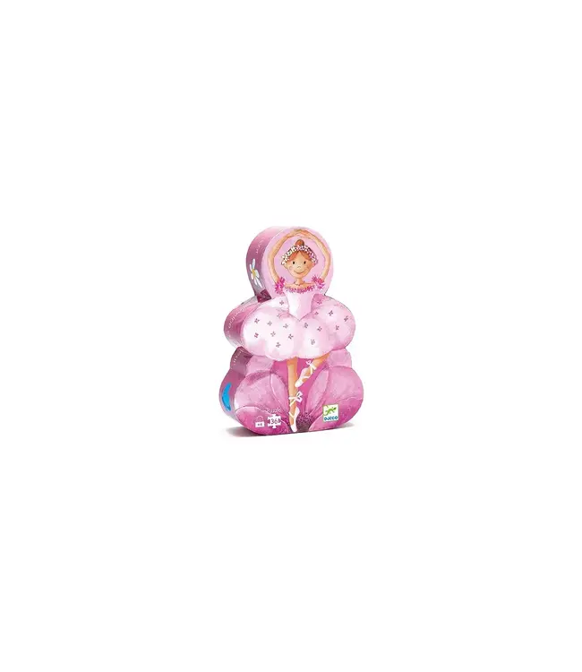 DJECO Silhouette puzzel The ballerina with the flower- (36 stukjes)