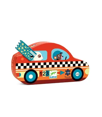 DJECO Silhouette puzzel Bolide (16 stukjes)