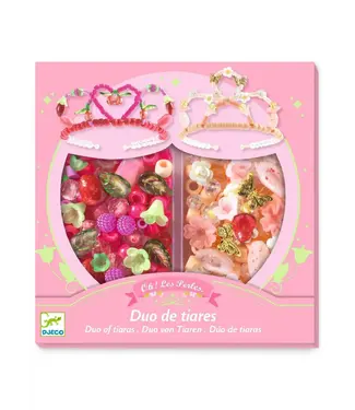 DJECO duo of tiaras pink