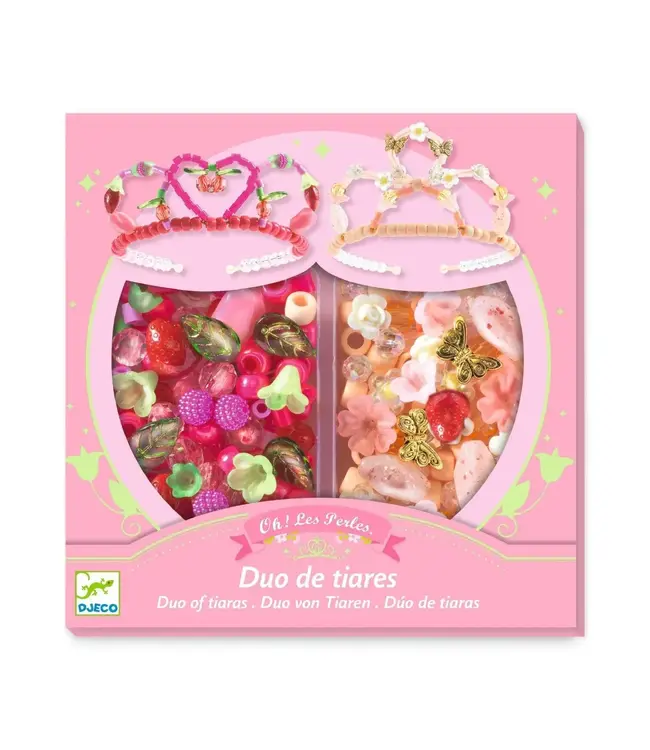 DJECO duo of tiaras pink