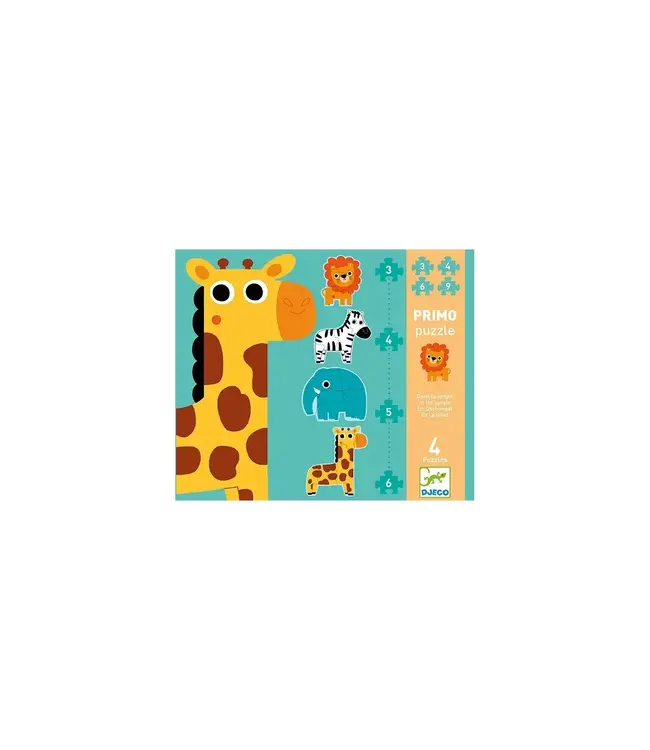 DJECO Dans la jungle puzzel karton