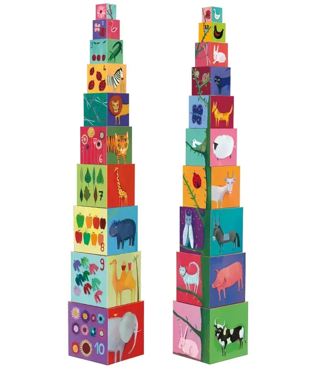 DJECO 10 cubes Nature & animaux dj08505