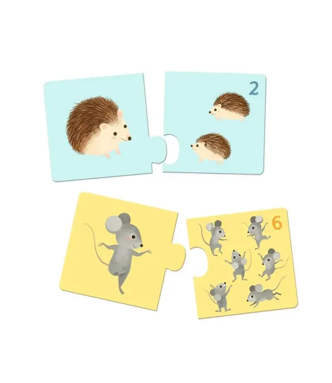 DJECO Puzzle duo baby animals DJ08197