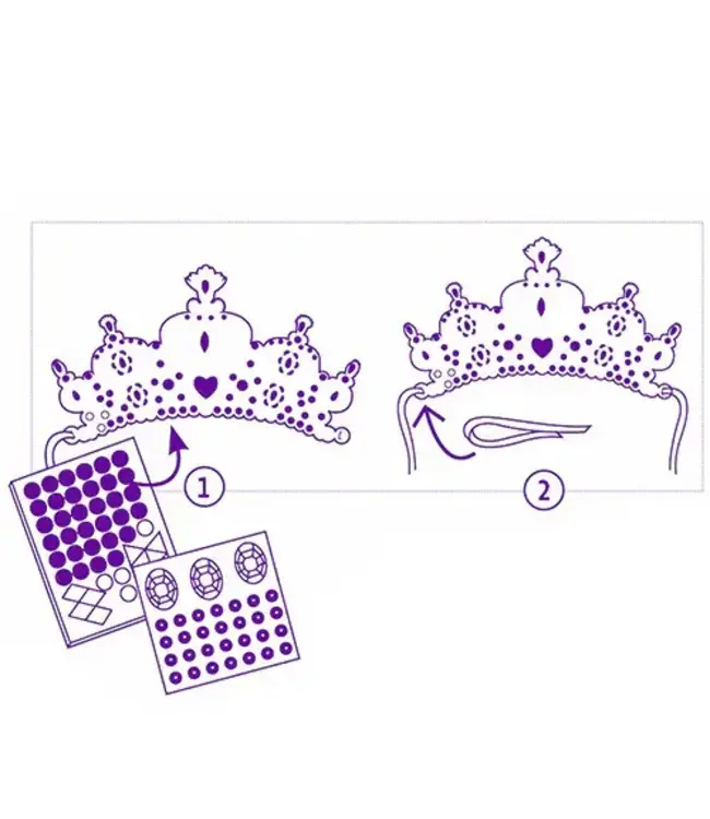 DJECO 4 diademen als een prinses DIY