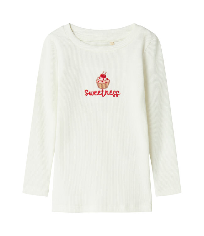 Name it mini 13247315 - NMFNATASJA SLIM LS TOP - Cloud dancer