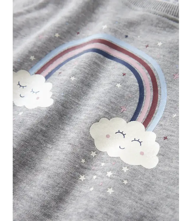 Name it mini 13234422 - NMFVENUS LS NREG SWEAT - Grey Melange