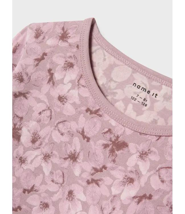 Name it mini 13237034 - NKFNIGHTGOWN LS MAUVE FLOWER
